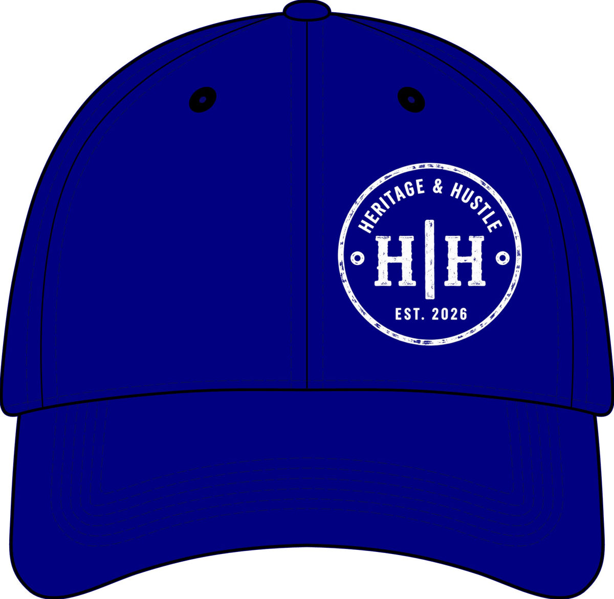 Heritage & Hustle Snapback Cap — Logo Embroidered Baseball Hat